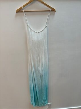 aerie White to Aqua Ombre Maxi Dress
